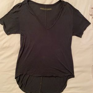 Enza Costa dark green v-neck